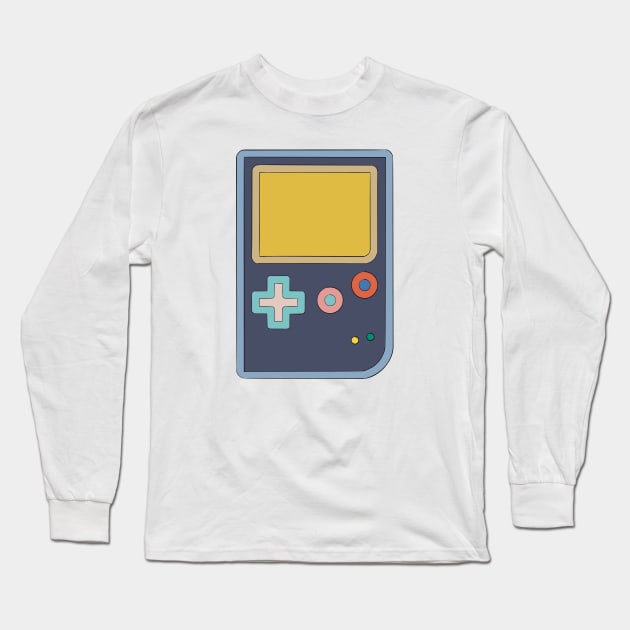 Handheld Console 3 Long Sleeve T-Shirt by Abstract Scribbler